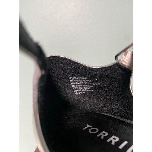 Silver Block Heel Mary Jane Shoes - Picture 9 of 11